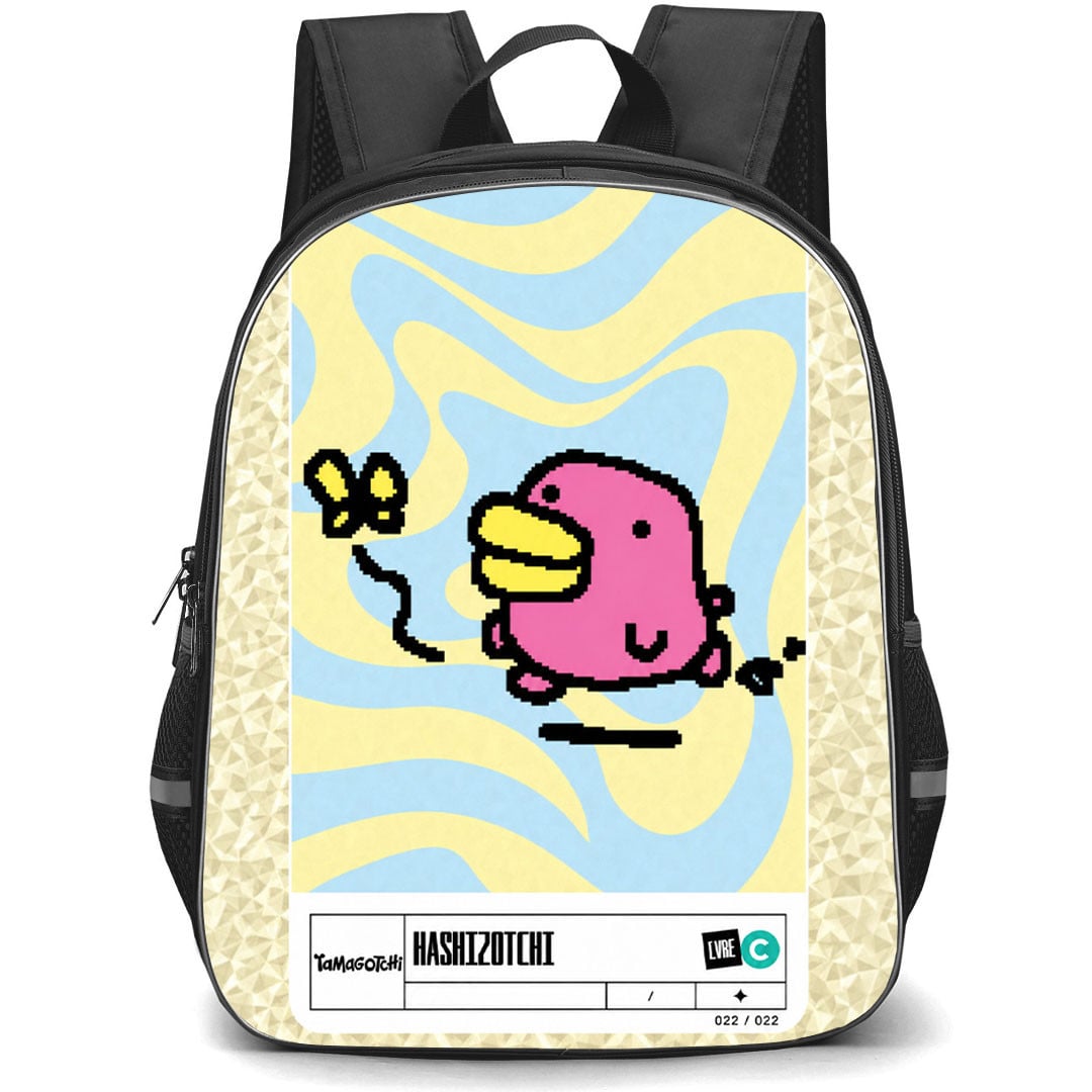 Tamagotchi Hashizotchi Backpack School Bag StudentPack - Hashizotchi Butterfly Chase Card Poster