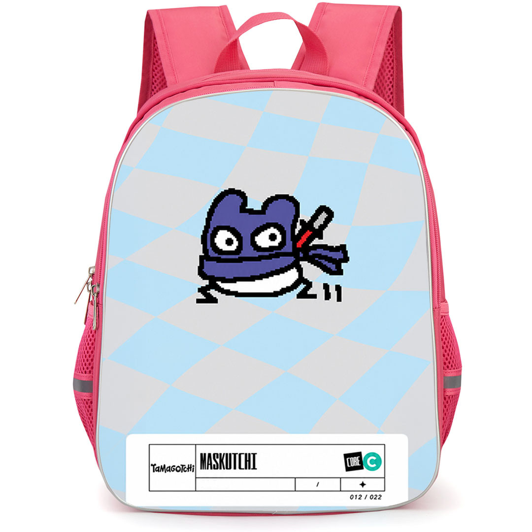 Tamagotchi Maskutchi Backpack School Bag StudentPack - Maskutchi Cute Ninja Virtual Pet Character Poster
