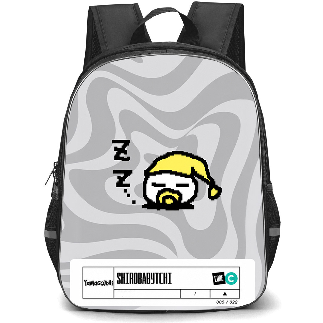 Tamagotchi Shirobabytchi Backpack School Bag StudentPack - Shirobabytchi Sleeping Baby Virtual Pet Poster