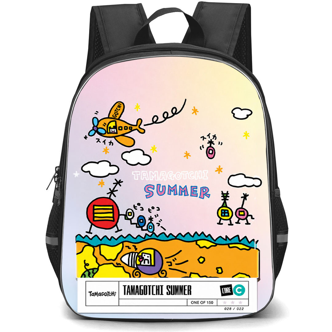 Tamagotchi Backpack School Bag StudentPack - Tamagotchi Summer Chase Card Poster