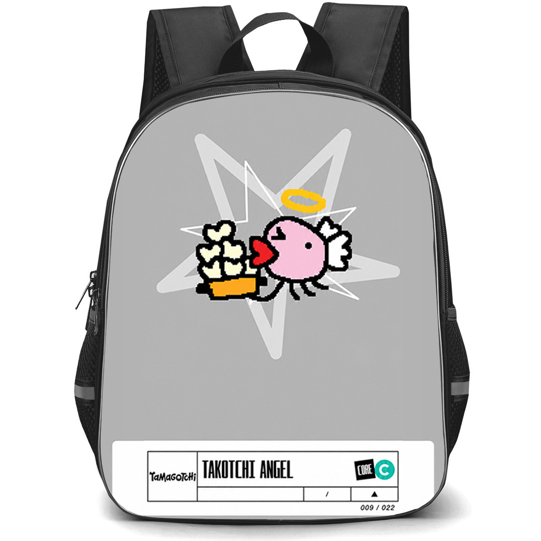 Tamagotchi Takotchi Backpack School Bag StudentPack - Takotchi Cute Angel Octopus Virtual Pet Poster