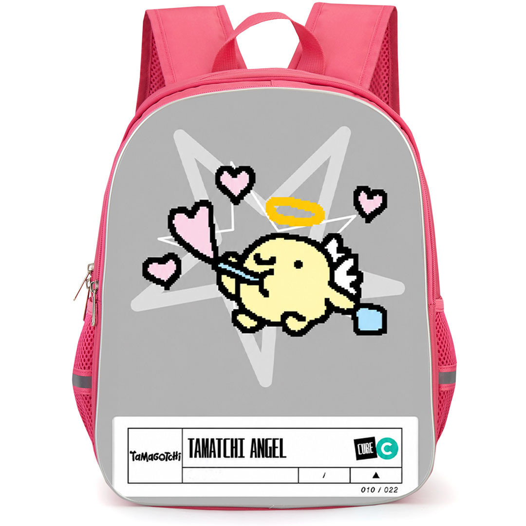 Tamagotchi Tamatchi Backpack School Bag StudentPack - Tamatchi Cute Angel Virtual Pet Character Poster