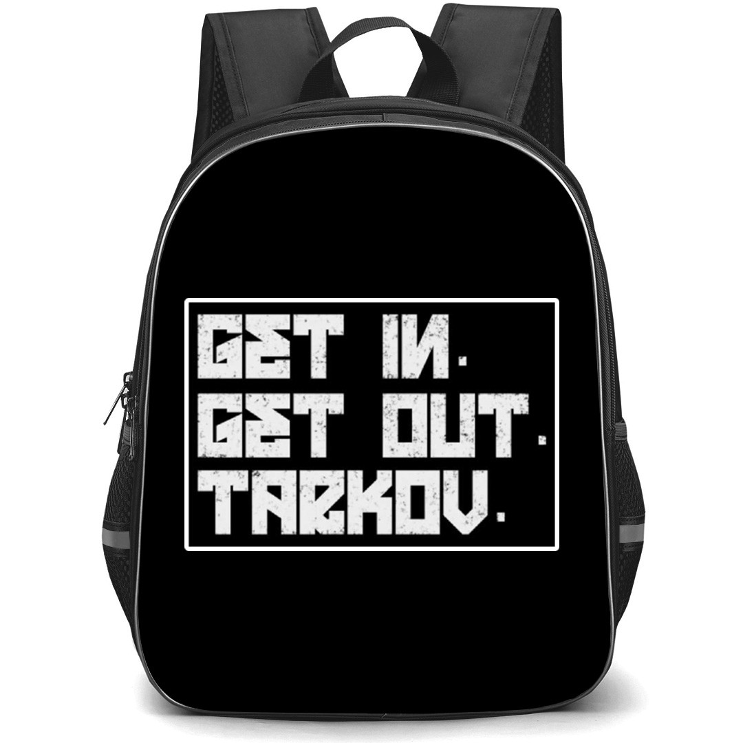 Escape From Tarkov Backpack School Bag StudentPack - Escape From Tarkov Get In Get Out Sticker