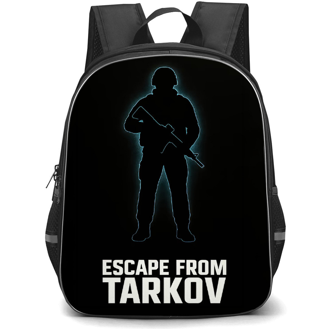 Escape From Tarkov Backpack School Bag StudentPack - Escape From Tarkov Soldier Silhouette Poster