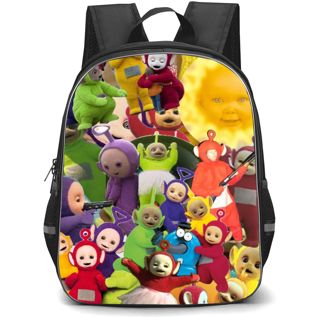 Teletubbies Backpack StudentPack - Teletubbies Collage with Sun