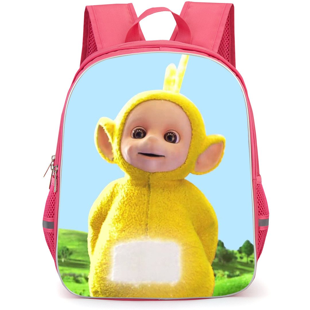 Teletubbies Laa Laa Backpack StudentPack - Laa Laa Blue Sky Background