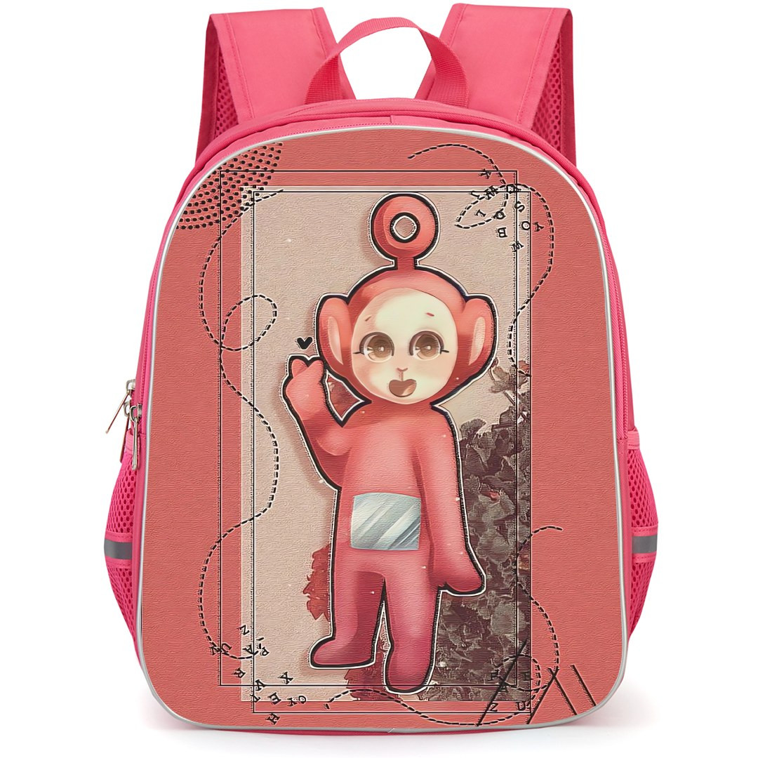 Teletubbies Po Backpack StudentPack - Po Finger Heart Illustration