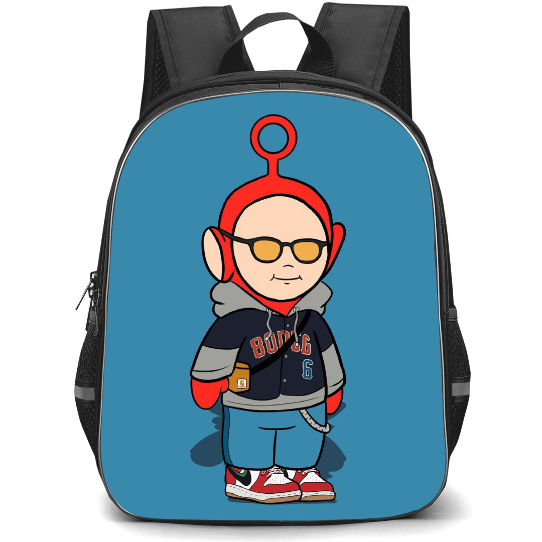 Teletubbies Po Backpack StudentPack - Po Wearing Bulls Jacket