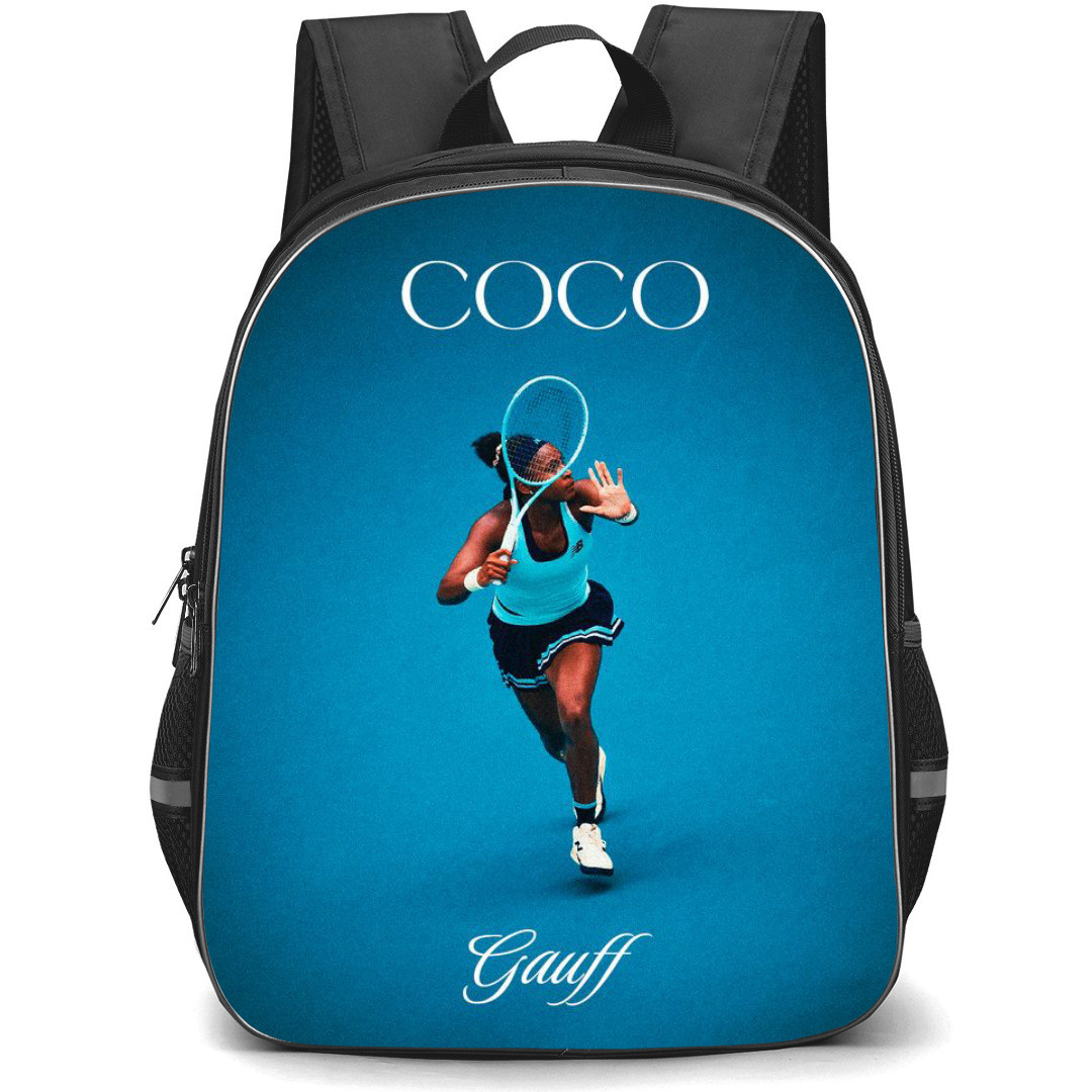 Coco Gauff Backpack School Bag StudentPack - Coco Gauff Running Play Portrait Poster