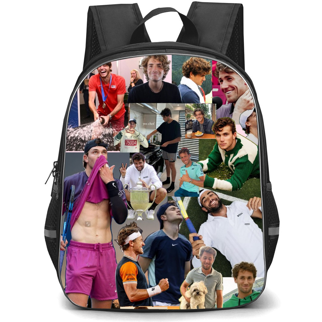 Casper Ruud Backpack School Bag StudentPack - Casper Ruud Happy Portrait Collage