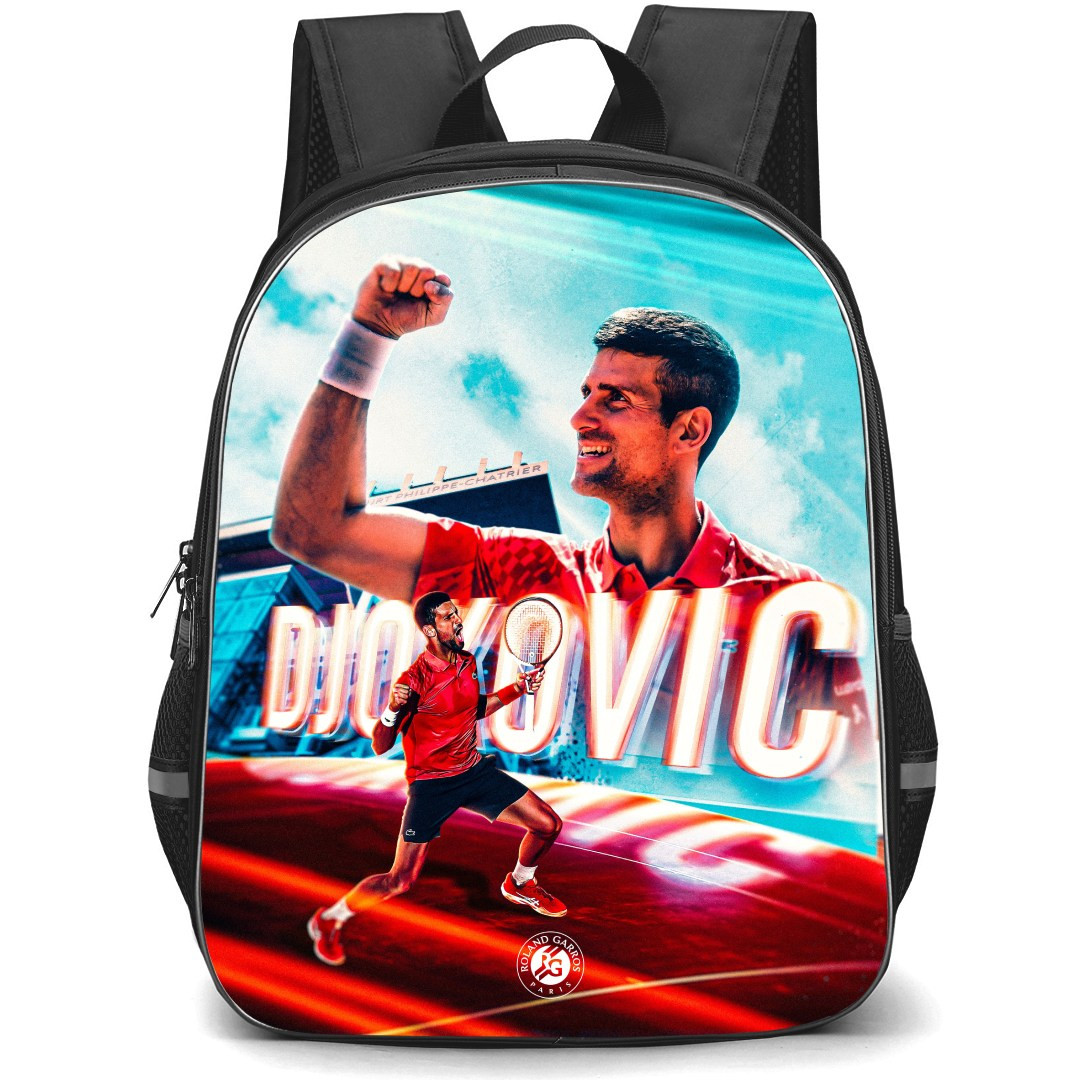 Novak Djokovic Backpack StudentPack - Novak Djokovic Celebrates Win No. 90 In Paris