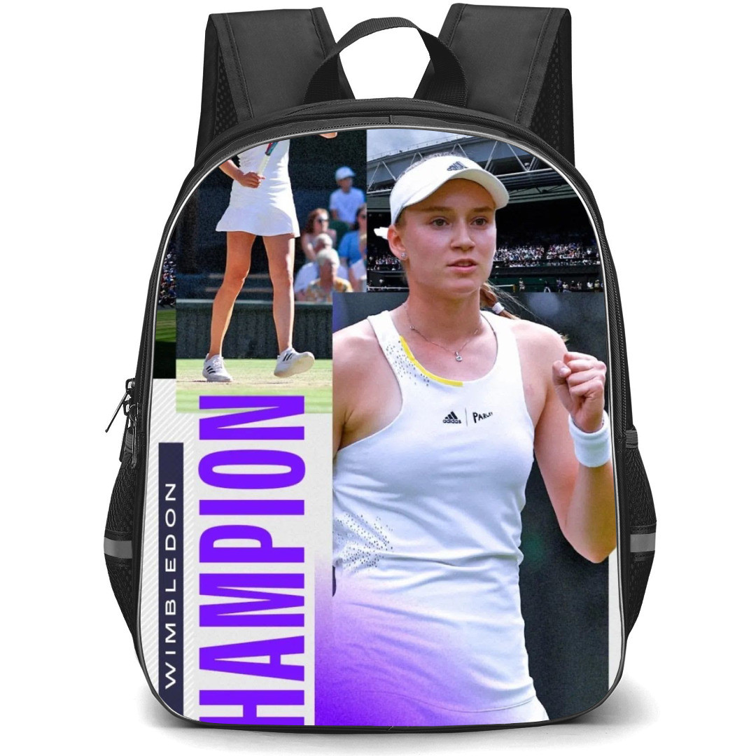 Elena Rybakina Backpack School Bag StudentPack - Elena Rybakina Champion Portrait Poster