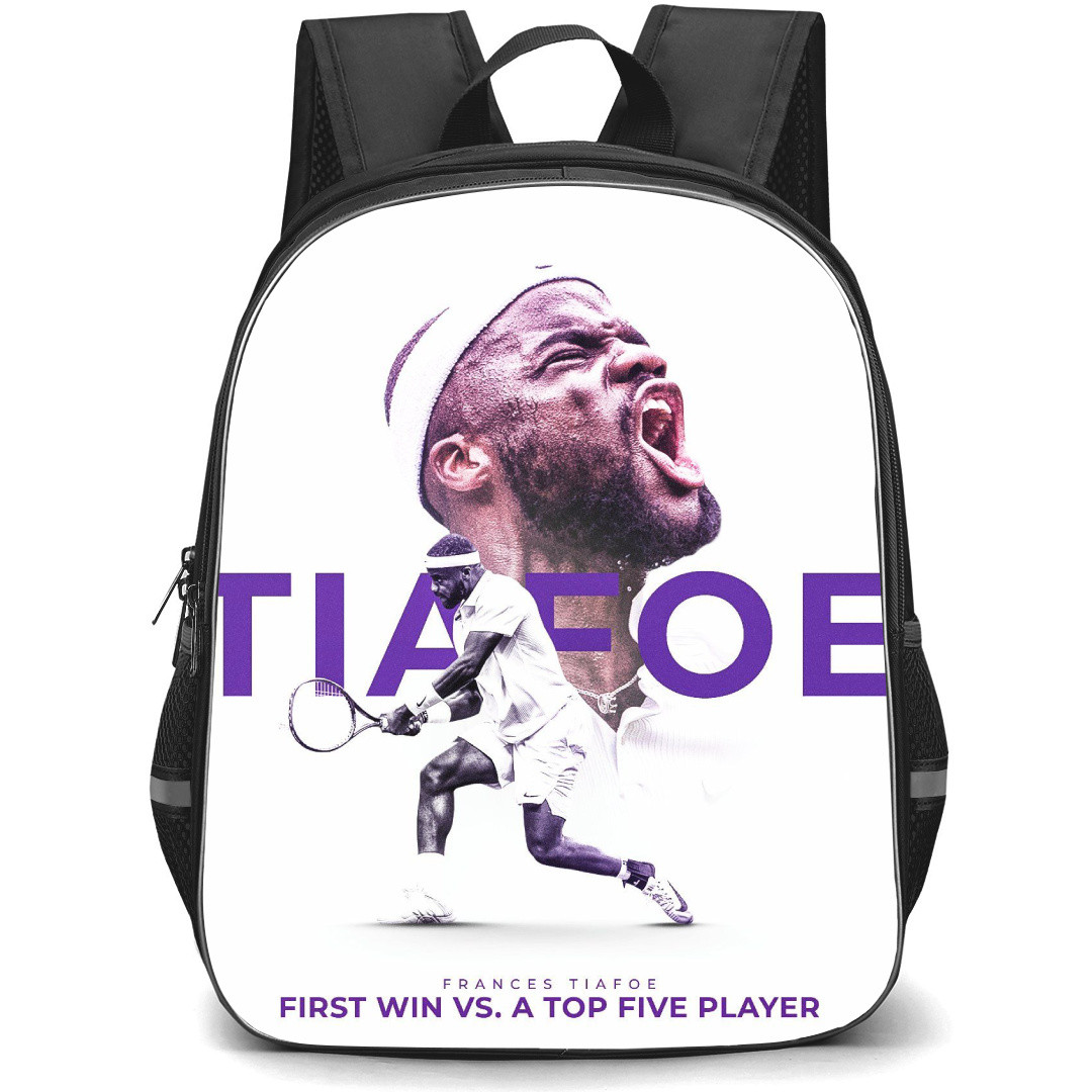 Tennis Frances Tiafoe Players Backpack School Bag StudentPack - Frances Tiafoe Top 5 Player Portrait Poster