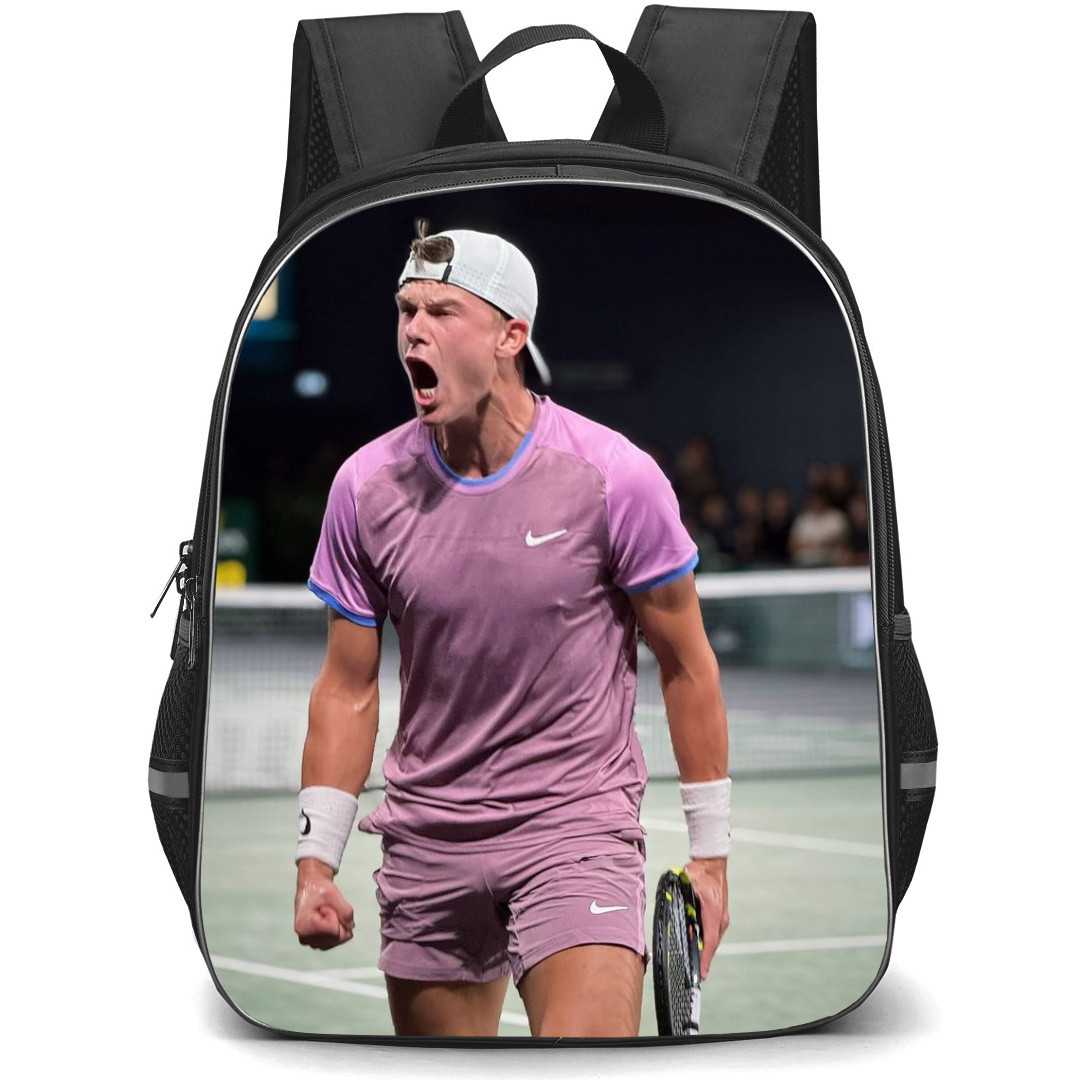 Holger Rune Backpack School Bag StudentPack - Holger Rune Shouting Walk Portrait
