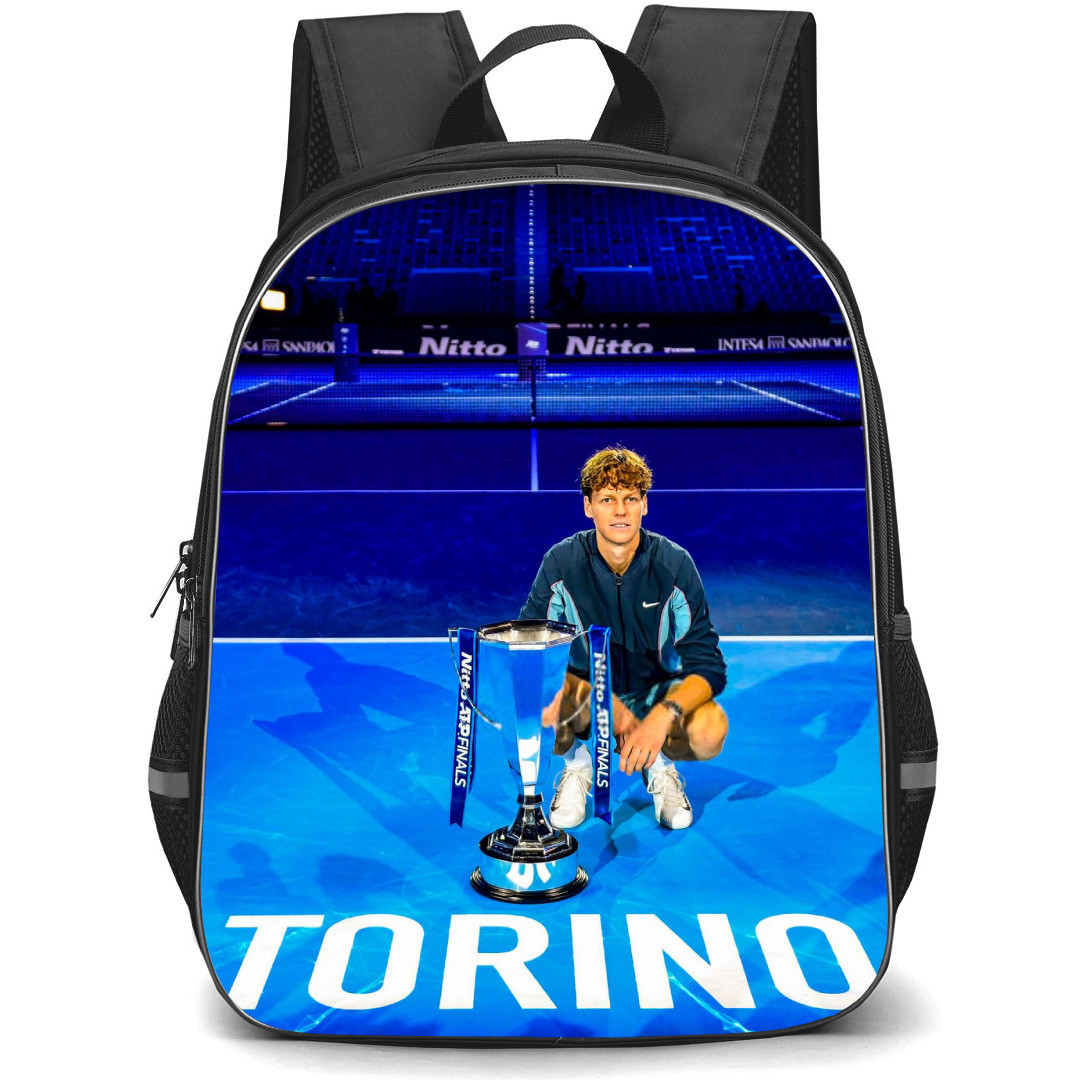 Jannik Sinner Backpack School Bag StudentPack - Jannik Sinner Finals Trophy Portrait
