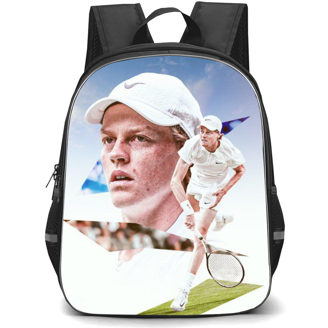 Jannik Sinner Backpack School Bag StudentPack - Jannik Sinner Striking Fierce Portrait Poster