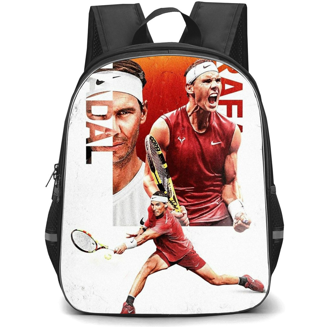Rafael Nadal Backpack StudentPack - Rafael Nadal Shouting White Background