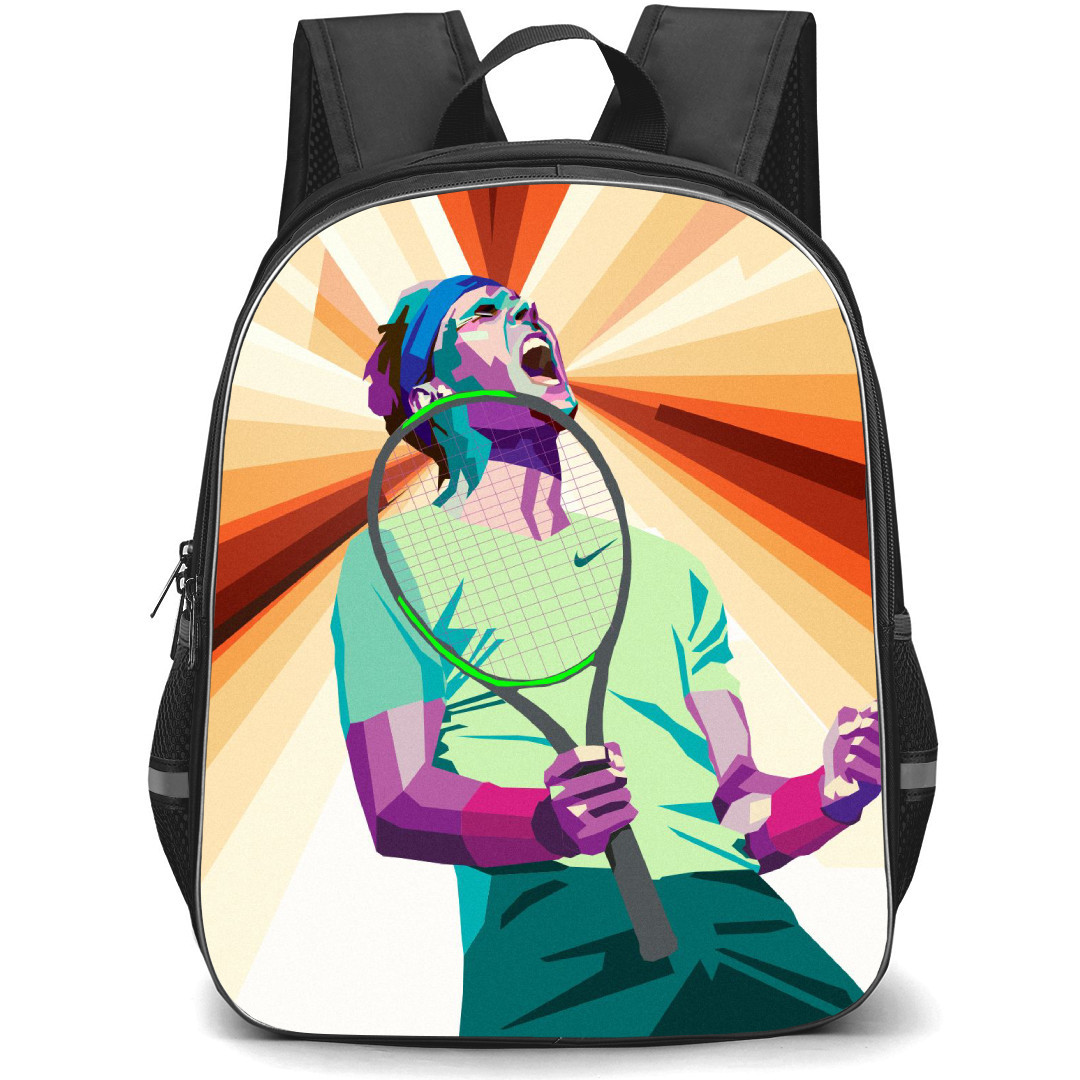 Rafael Nadal Backpack StudentPack - Rafael Nadal Shouting WPap Pop Art
