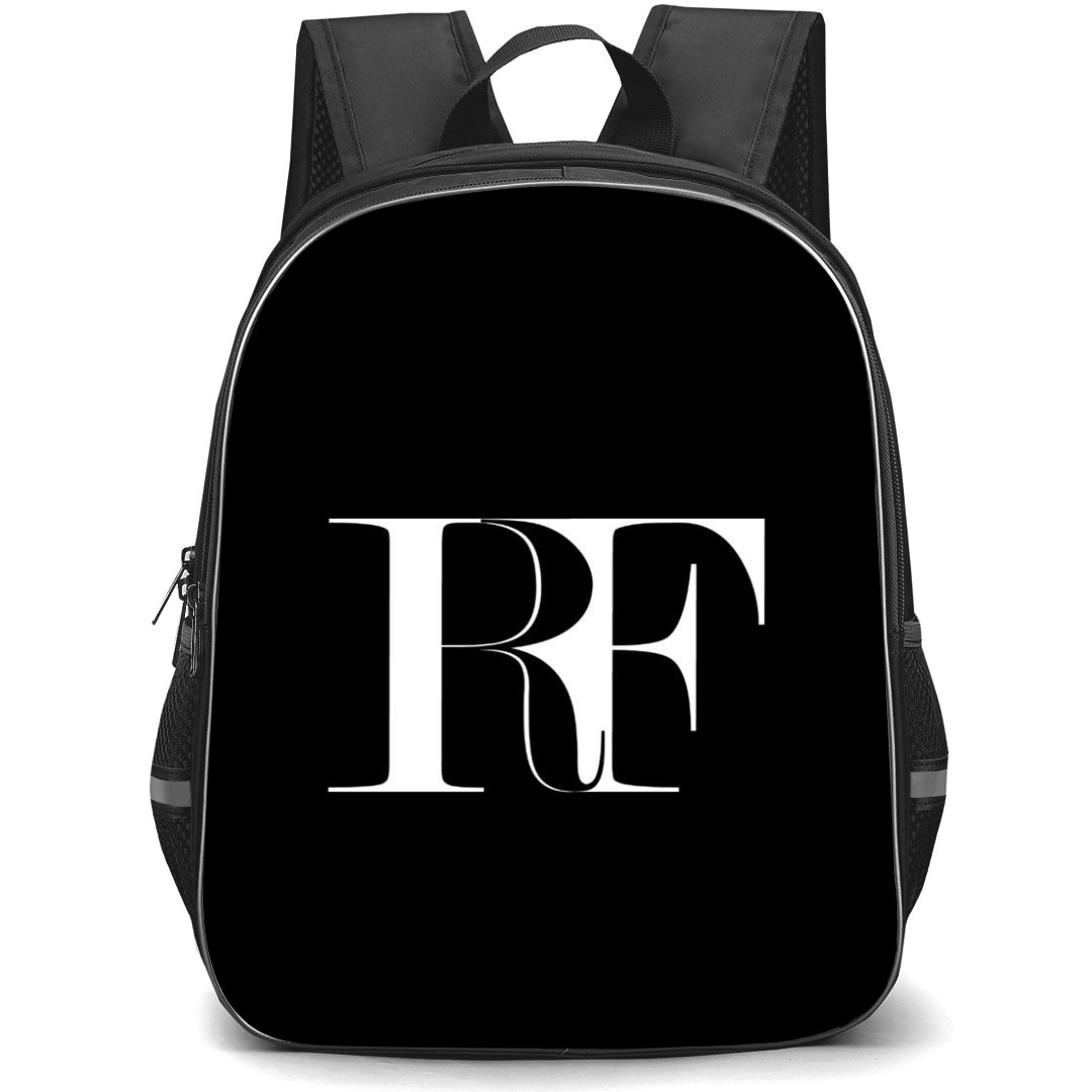 Roger Federer Backpack StudentPack - Roger Federer Logo In Black Background