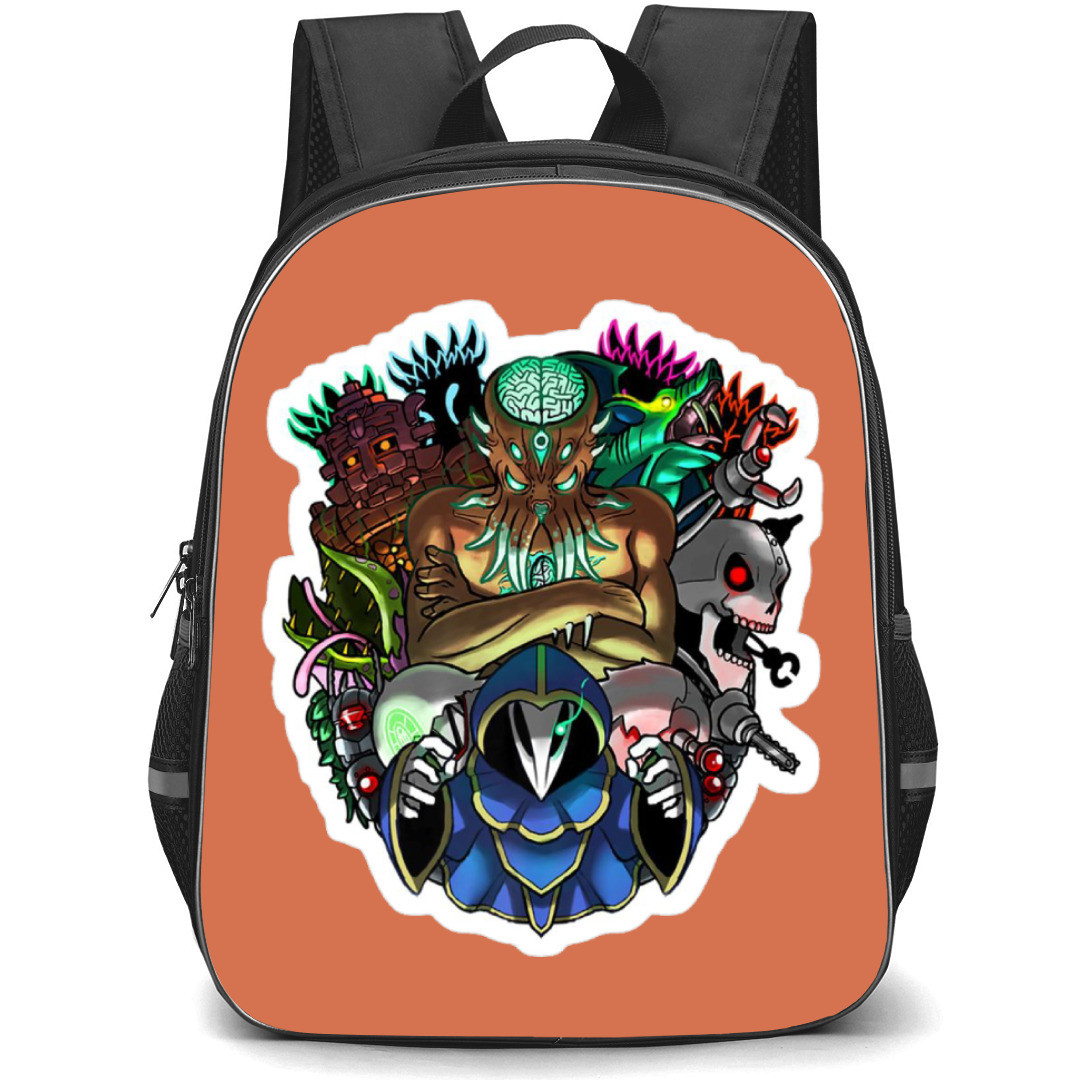 Terraria Backpack School Bag StudentPack - Boss Portrait Collage Sticker