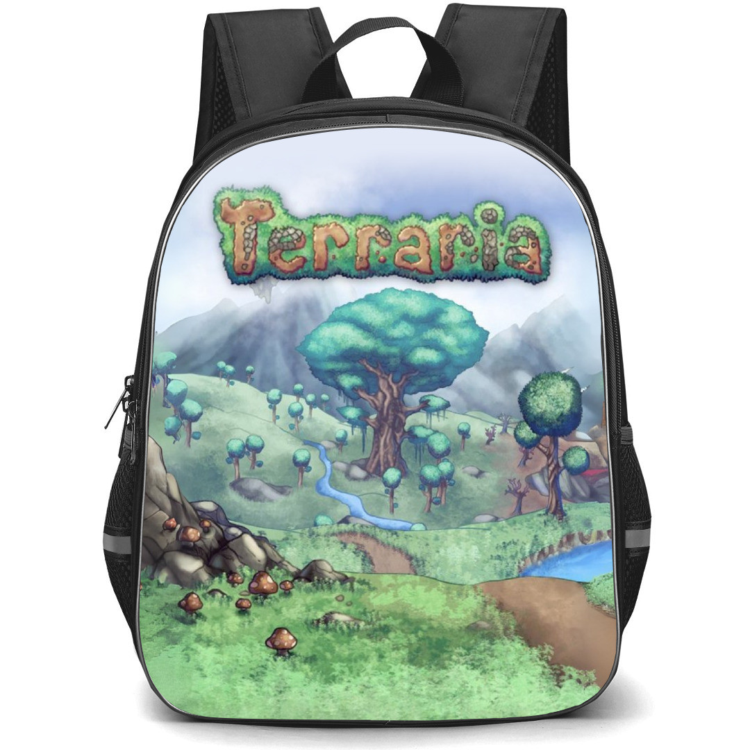 Terraria Backpack School Bag StudentPack - Cartoon Scenery Series Poster