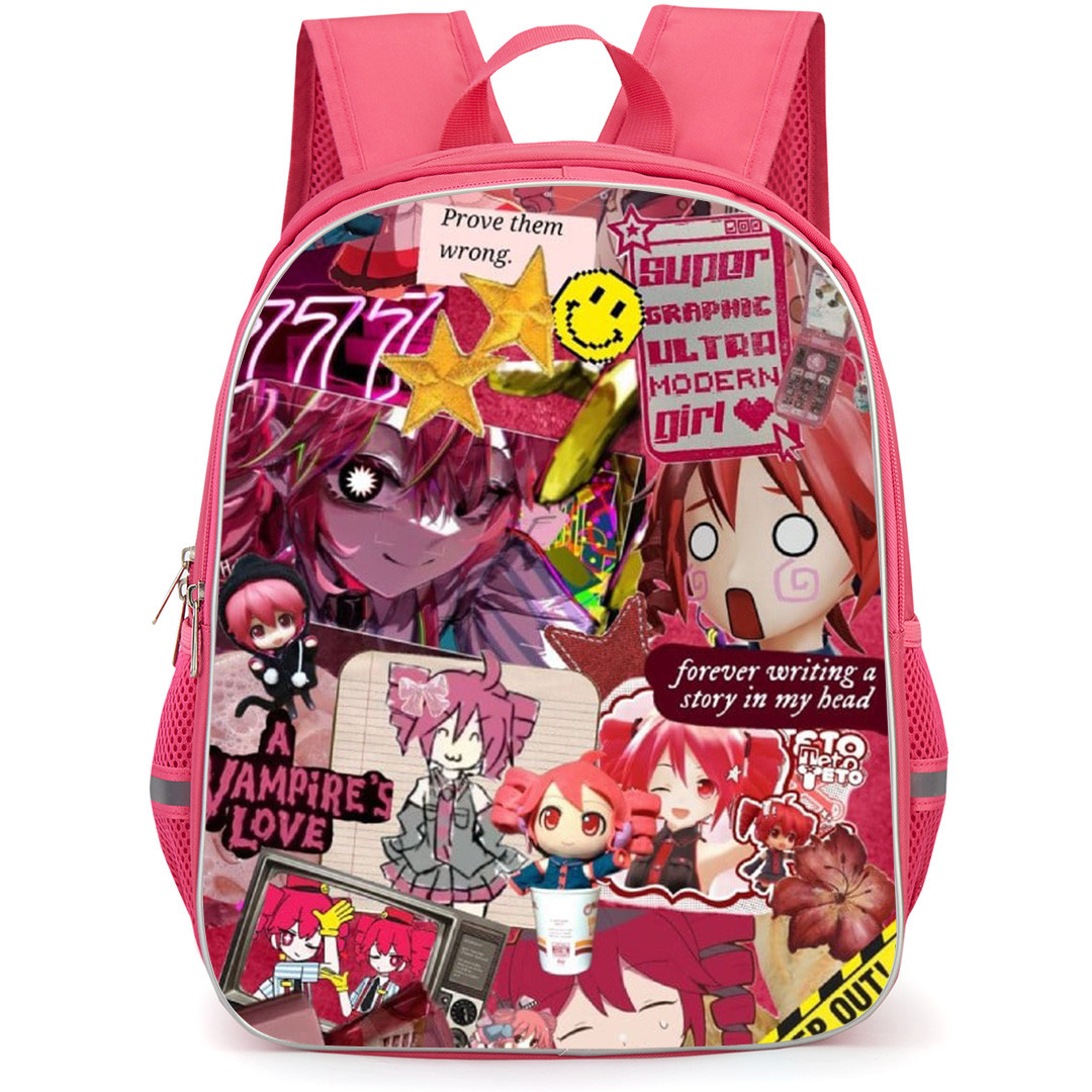 Teto Kasane Backpack School Bag StudentPack - Caution Portrait Collage Poster