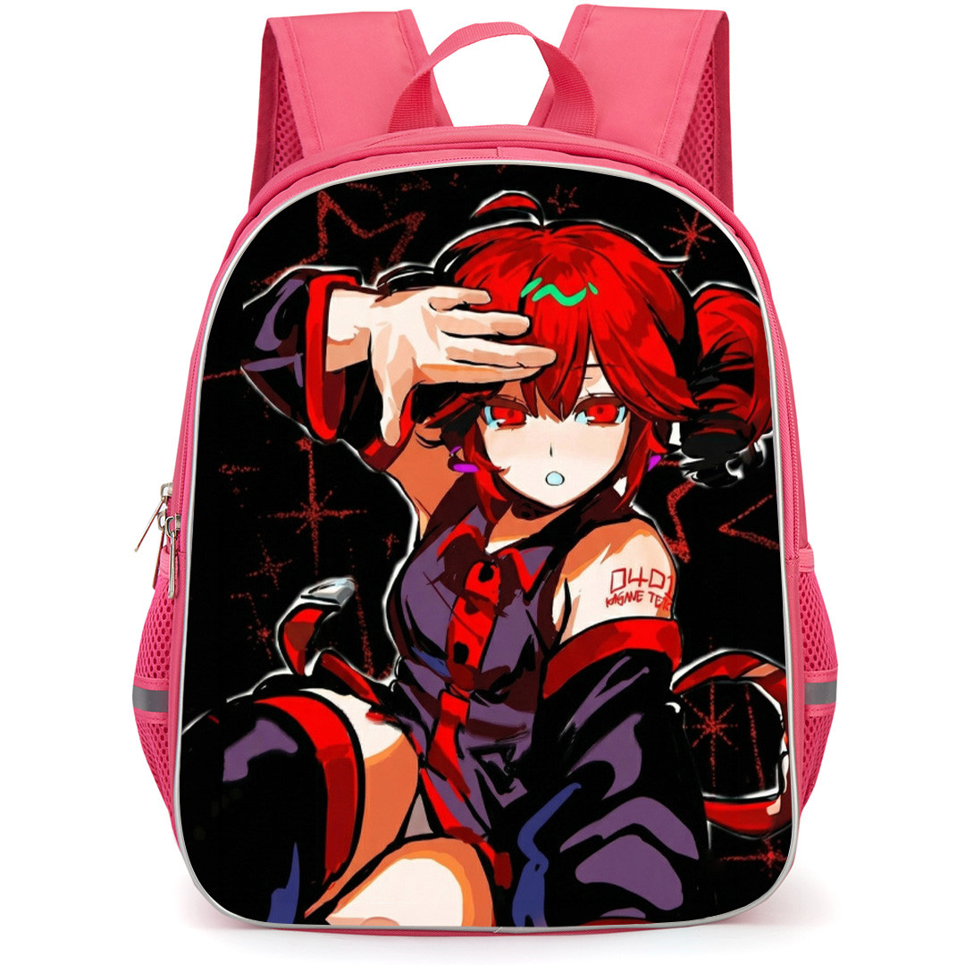 Teto Kasane Backpack School Bag StudentPack - Sitting Red Stars Portrait