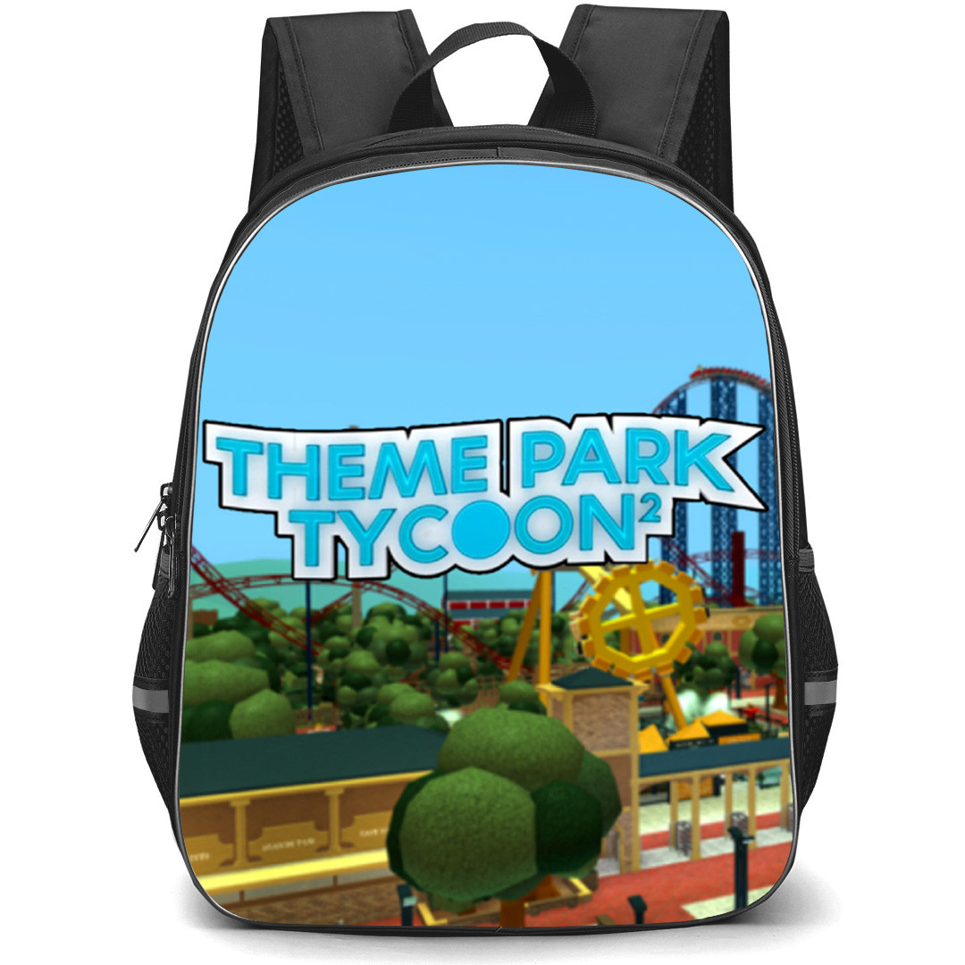 Roblox Theme Park Tycoon 2 Backpack School Bag StudentPack - Roblox Theme Park Tycoon 2 Game Cover Art