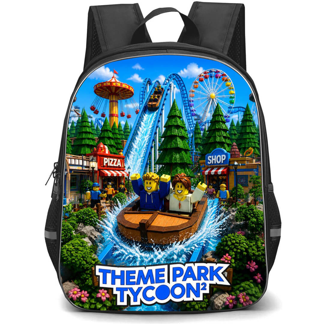 Roblox Theme Park Tycoon 2 Backpack School Bag StudentPack - Roblox Theme Park Tycoon 2 Slide Game Cover