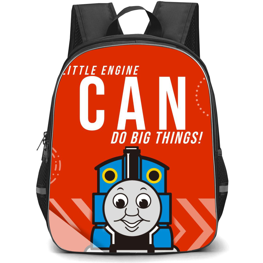 Thomas and Friends Backpack StudentPack - Thomas Avatar Wordmark Red Background Illustration Art