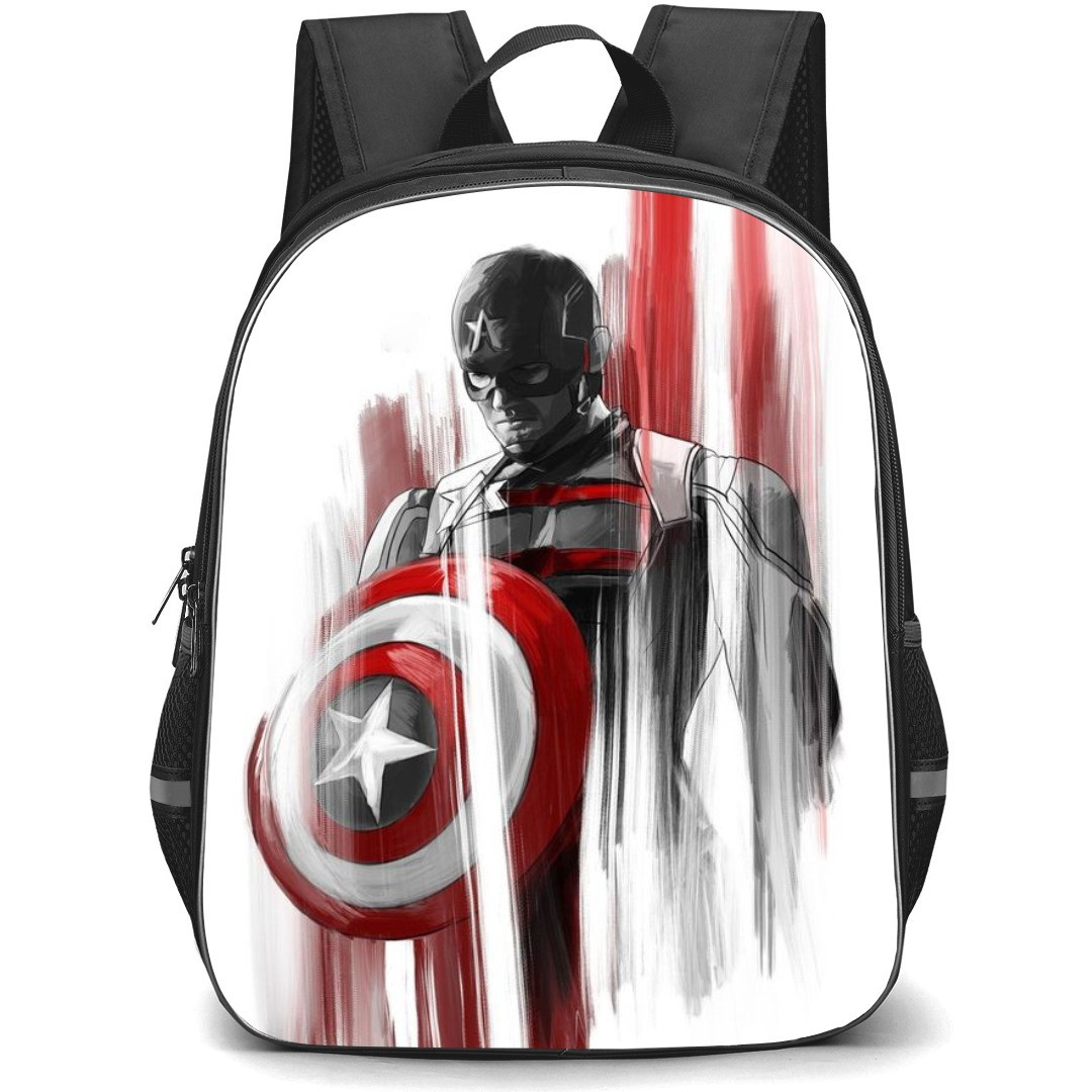 Thunderbolts US Agent Backpack StudentPack - US Agent Grayscale Red Colorpop
