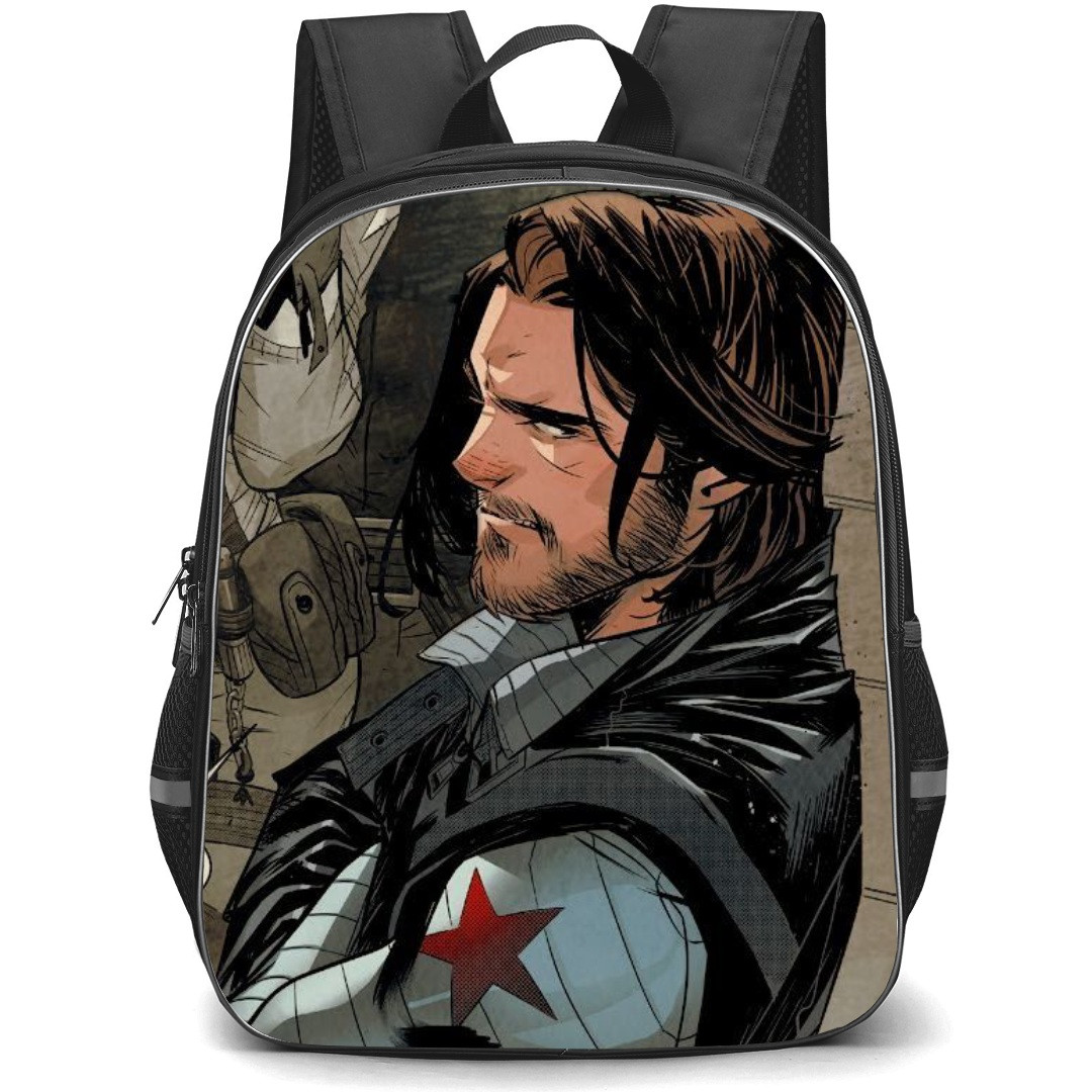 Thunderbolts Winter Soldier Backpack StudentPack - Winter Soldier Side Portrait
