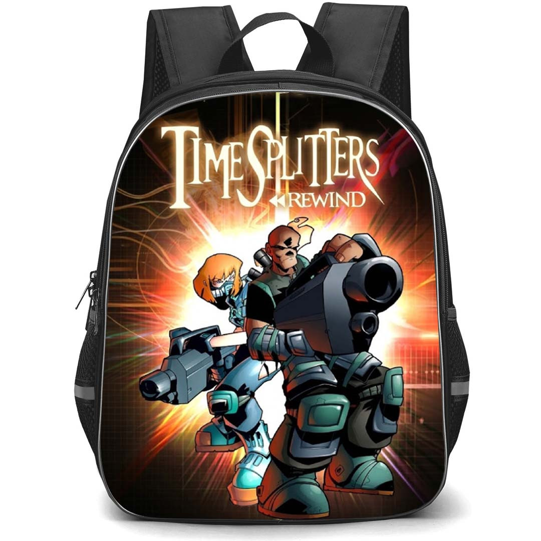 TimeSplitters Backpack School Bag StudentPack - TimeSplitters Rewind Game Poster