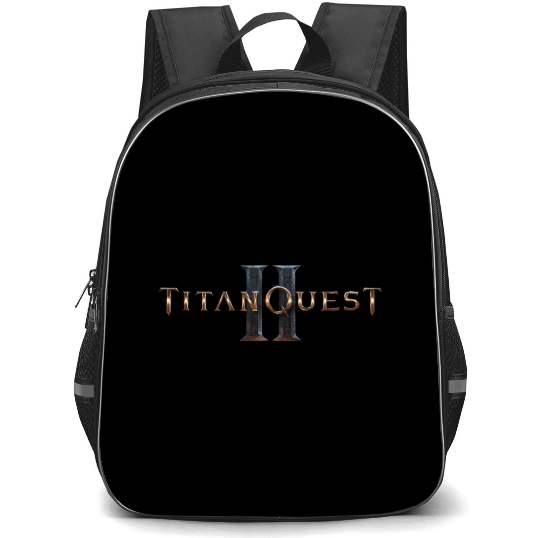 Titan Quest Backpack School Bag StudentPack - Titan Quest 2 Game Logo Sticker
