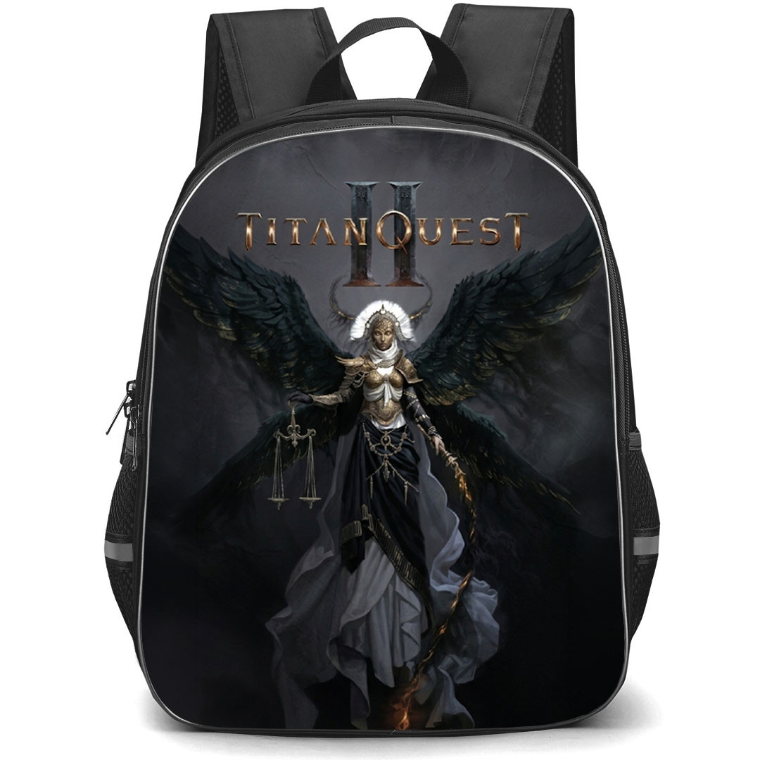 Titan Quest Backpack School Bag StudentPack - Titan Quest 2 Nemesis Portrait