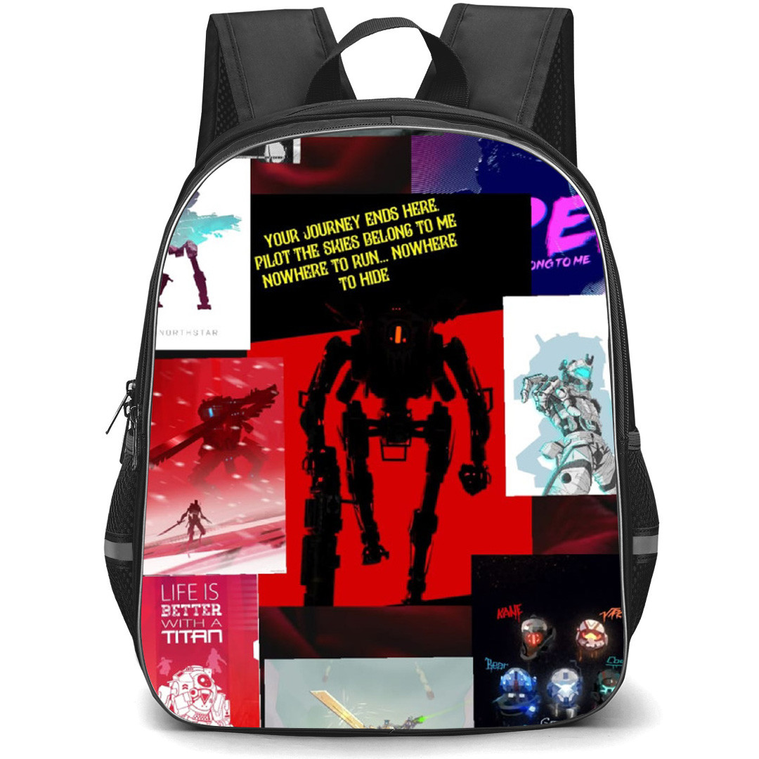 Titanfall Backpack School Bag StudentPack - Titanfall 2 Series Collage