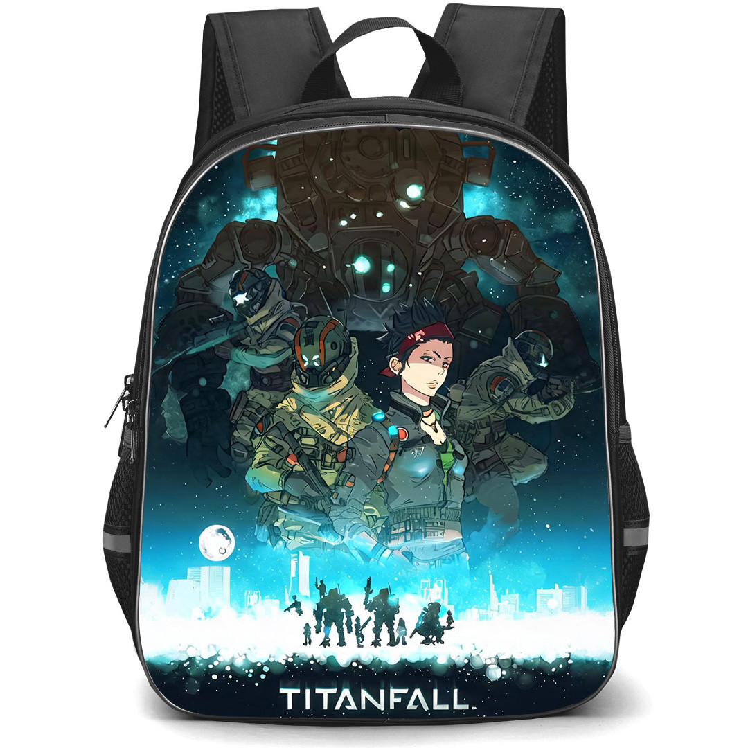 Titanfall Backpack School Bag StudentPack - Titanfall Anime Art Series Poster