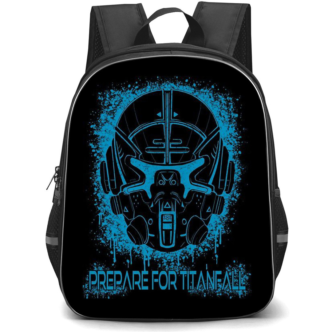 Titanfall Backpack School Bag StudentPack - Titanfall Prepare For Titanfall Splatter Poster