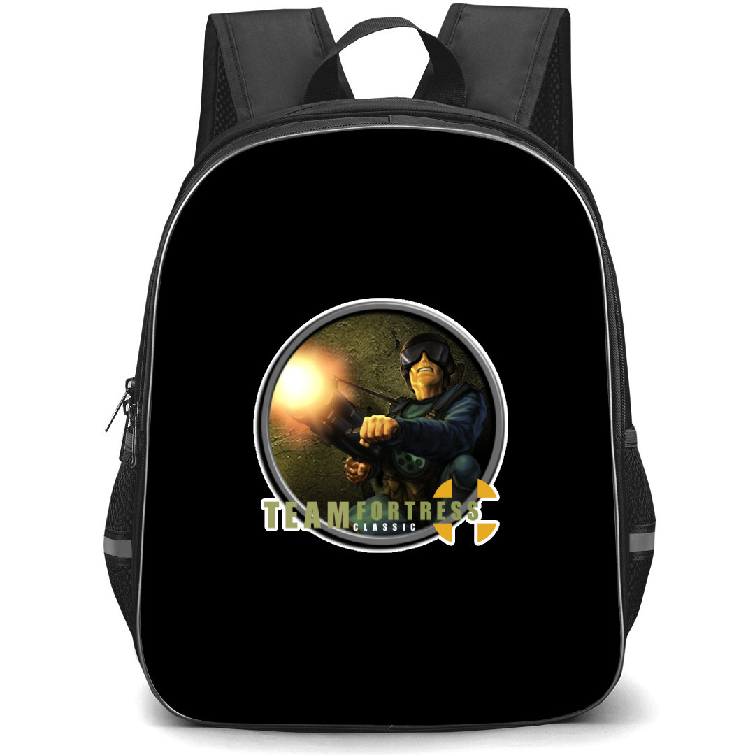 Team Fortress Backpack School Bag StudentPack - Team Fortress Classic Logo Sticker