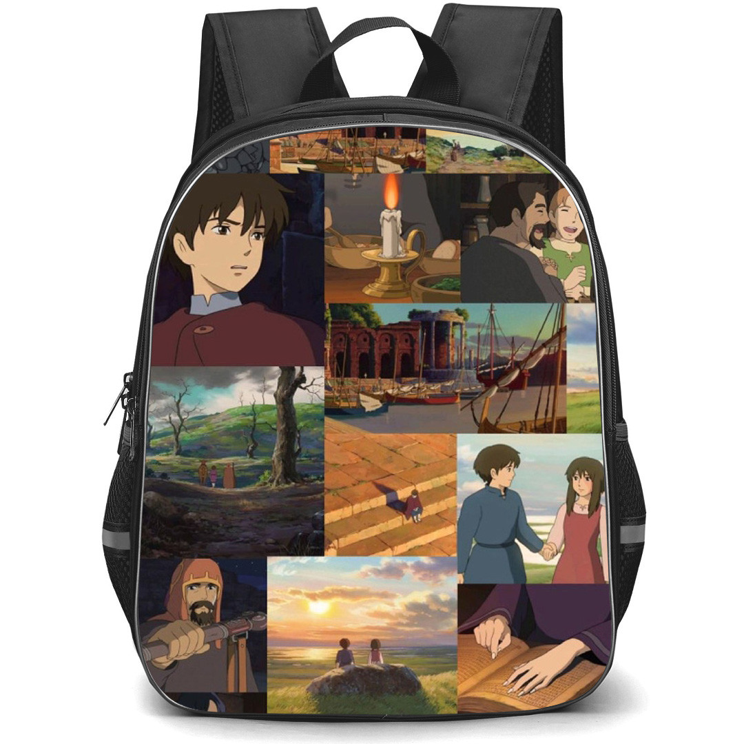 Tales of Earthsea Backpack School Bag StudentPack - Tales Of Earthsea Scenic Anime Collage Poster