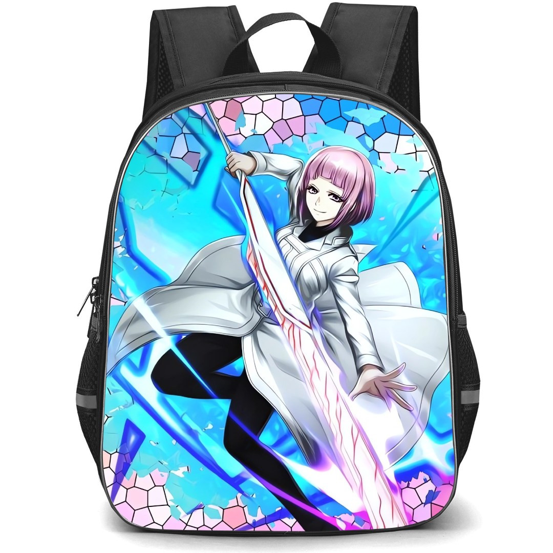 Tokyo Ghoul Hairu Ihei Backpack StudentPack - Hairu Ihei Stained Glass Background