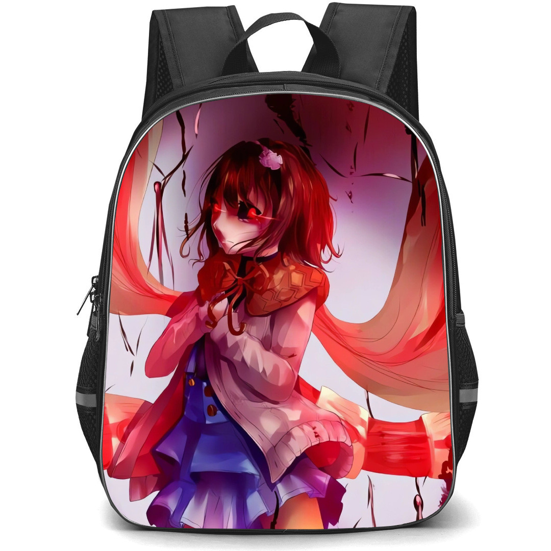 Tokyo Ghoul Hinami Fueguchi Backpack StudentPack - Hinami Fueguchi Side Portrait Red Shadow