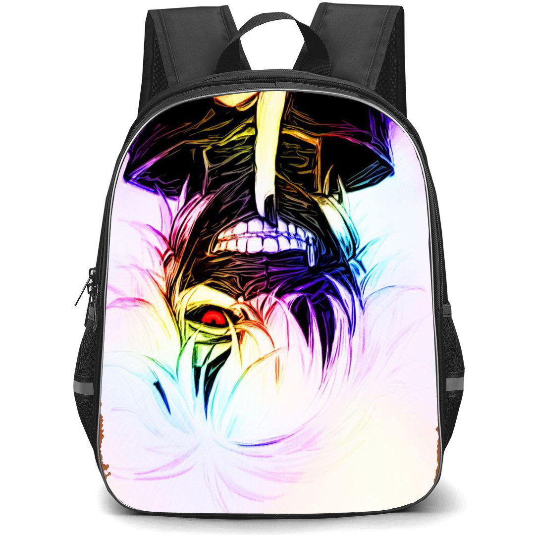 Tokyo Ghoul Ken Kaneki Backpack StudentPack - Ken Kaneki Keep Quiet Upside Down
