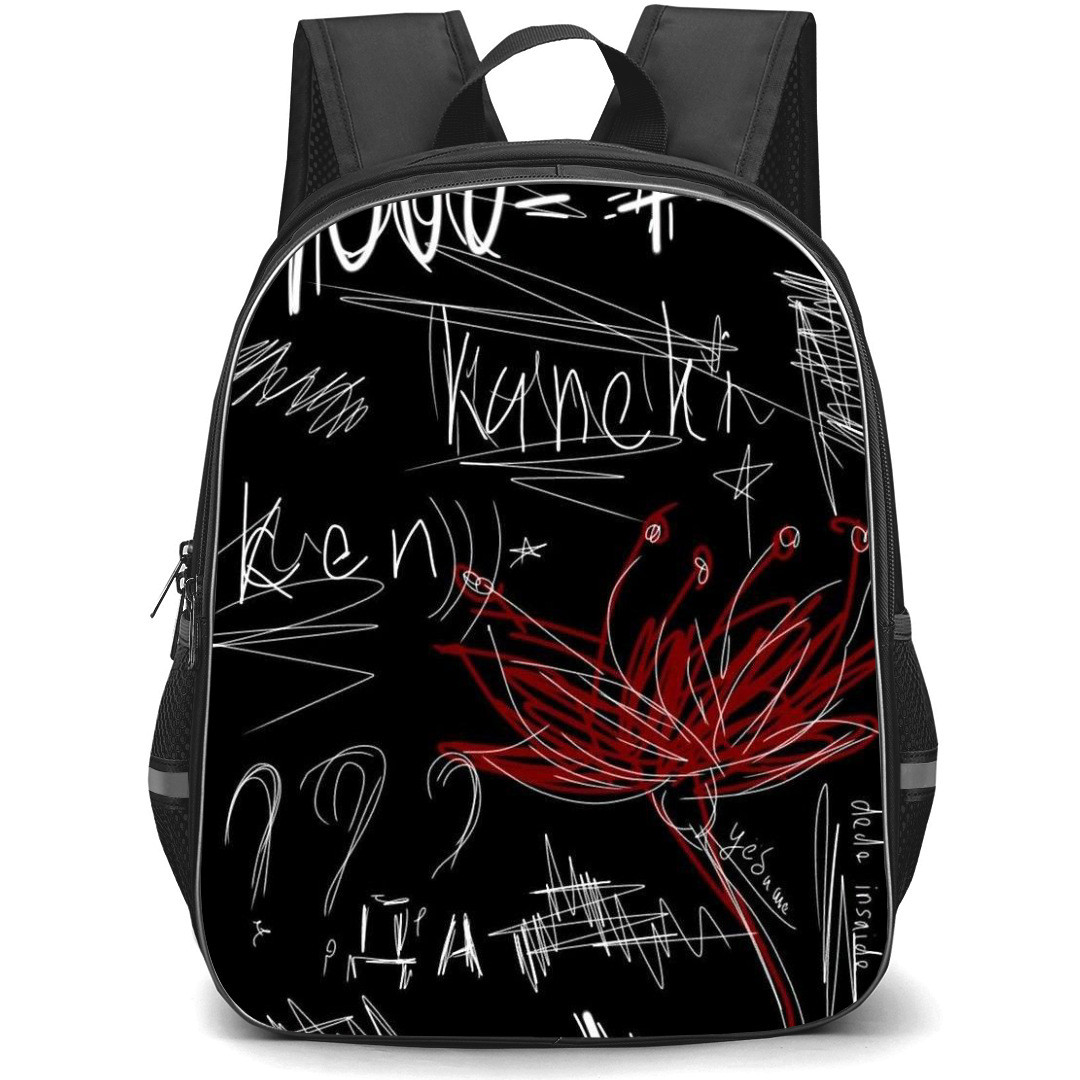 Tokyo Ghoul Backpack StudentPack - Pattern Chalk Art Black Background