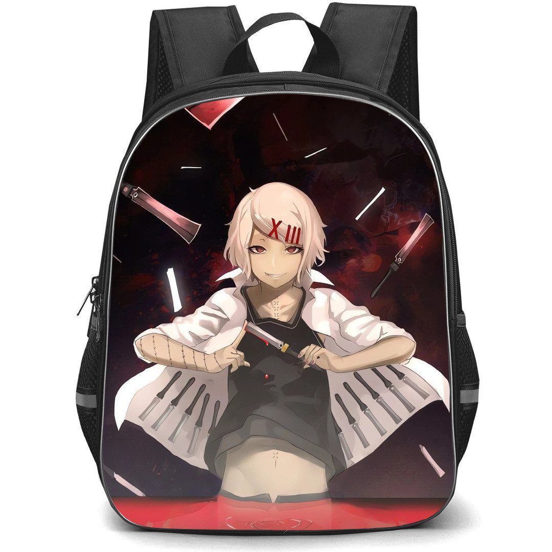 Tokyo Ghoul Suzuya Juuzou Backpack StudentPack - Suzuya Juuzou Knives Background
