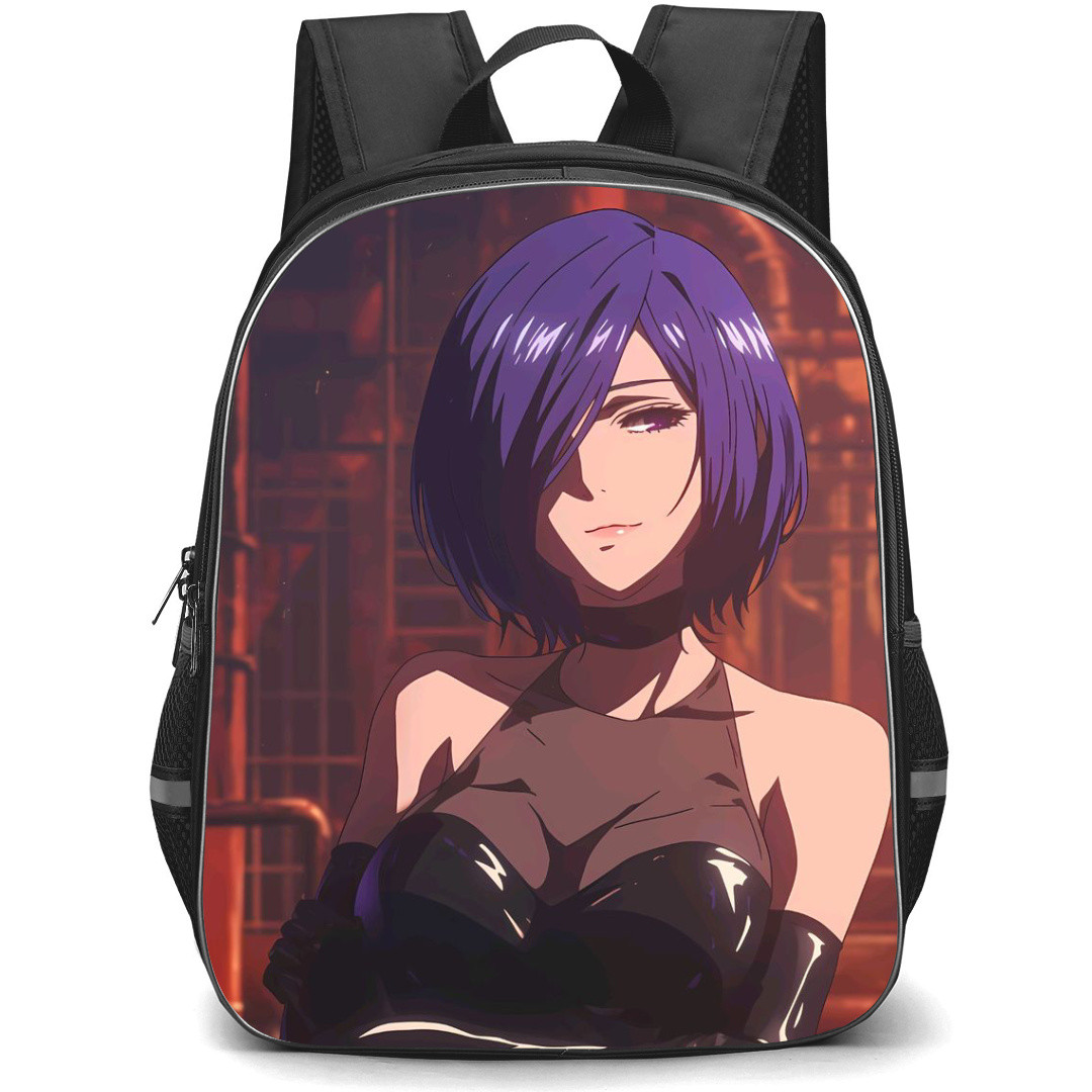 Tokyo Ghoul Touka Kirishima Backpack StudentPack - Touka Kirishima Industrial Background
