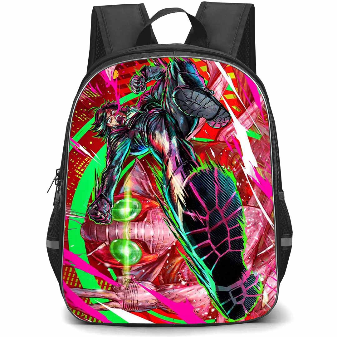 Tojima Wants To Be A Kamen Rider Keitaro Kumazuki Backpack School Bag StudentPack - Keitaro Kumazuki Cyberpunk Anime Art Poster