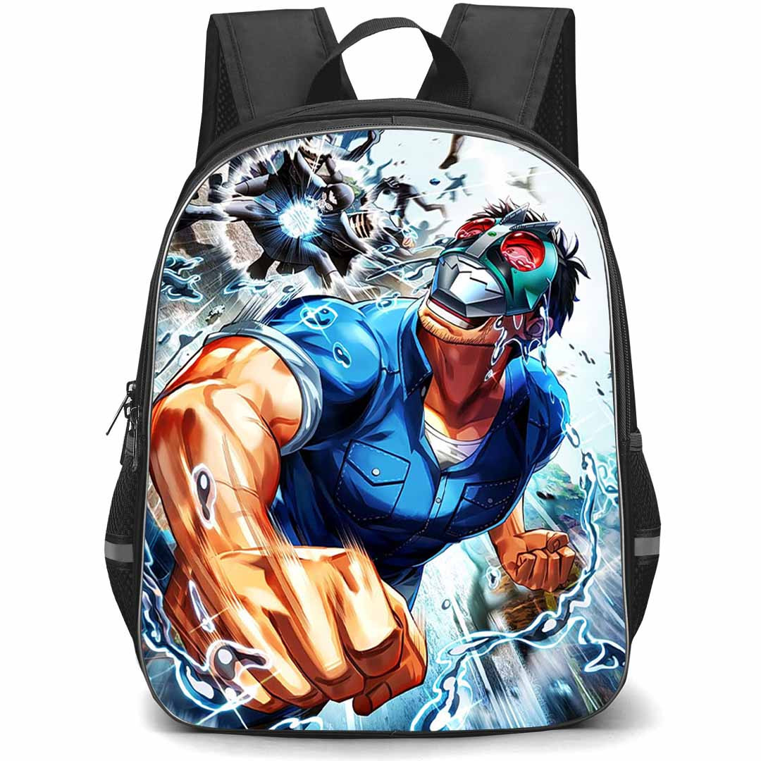 Tojima Wants To Be A Kamen Rider Tanzaburo Tojima Backpack School Bag StudentPack - Tanzaburo Tojima Power Punch Anime Art Poster
