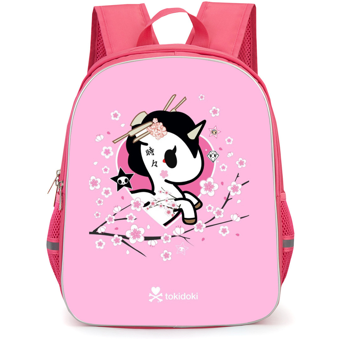 Tokidoki Sakura Backpack School Bag StudentPack - Sakura Heart Poster In Pink Background
