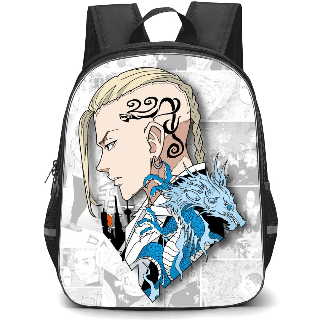 Tokyo Revengers Draken Backpack StudentPack - Draken Dragon Side Portrait